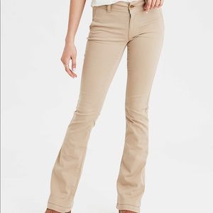 America Eagle Boot Cut Khaki Pants